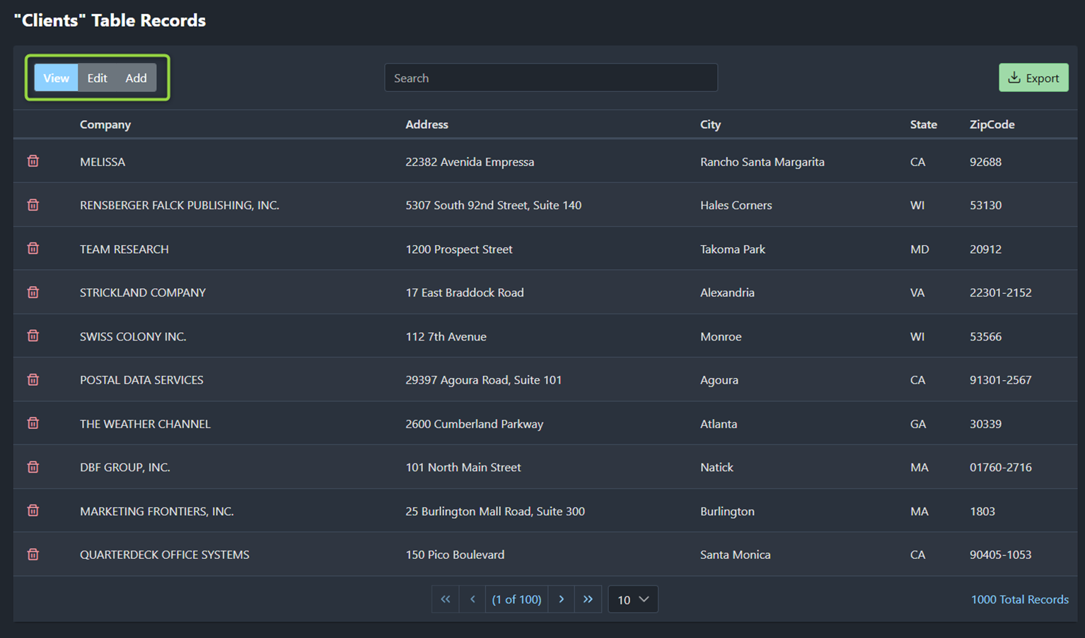 melissa-alert-service-view-table